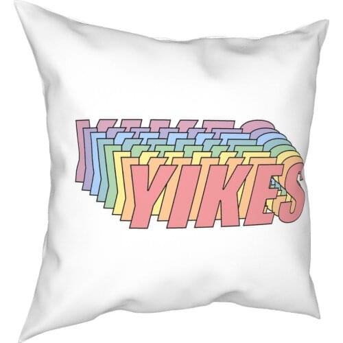 YIKES Square Pillow Case Decorative Pillow LGBT Pride Rainbow Creative Cushion Covers