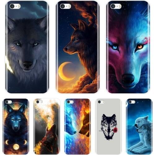 Soft TPU Case For iPhone 5 S 5C 5S SE Case Ultra Thin Cool Wolf Silicone Phone Cases For iPhone 4 S 4S Cover