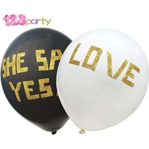1 set DIY Gold Powder Balloons Tape Wedding Birthday Decoration Baby shower Party Supplies Bachelor Party Decor Latex Balloon