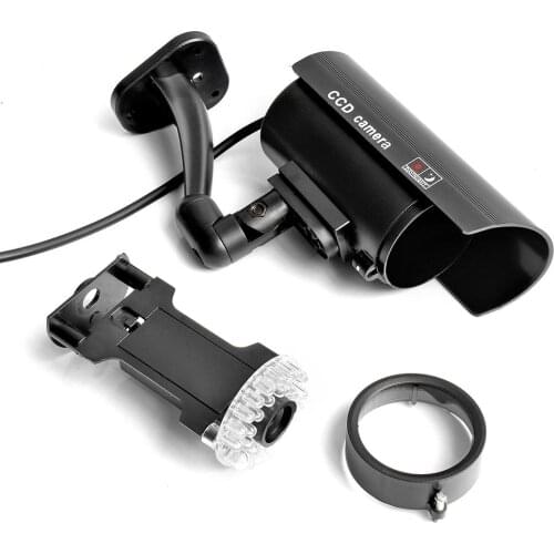 Fake Dummy Camera Bullet Flashing Red LED Indoor Security Simulation Camera