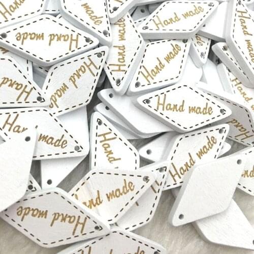 10/50/100pcs Mix White Wood Buttons Handmade Sewing Craft kids Notions WB367