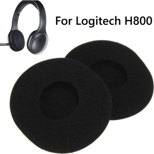 1 Pair Ear Pads Earpads Sponge Soft Foam Cushion Replacement for Logitech H800 Wireless Headphones