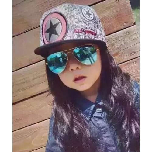 Curtain Fashion Kid Sunglass Aviation Child Sun glass Pilot Baby cat eye sunglass uv400 goggle sunglass boy girl Oculos De Sol