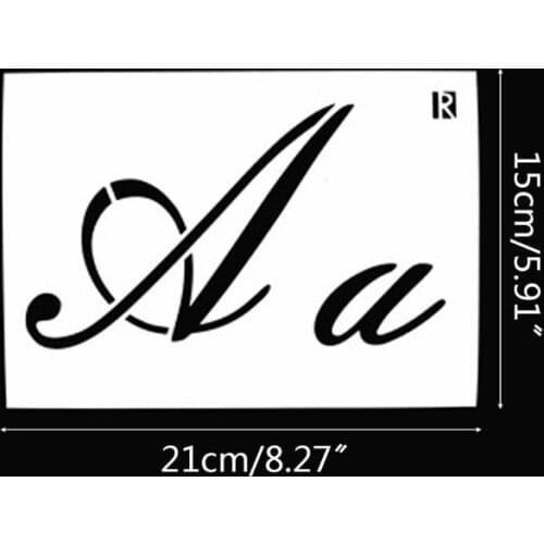 32pcs/set Letter Number Symbol Layering Stencils Template Painting Scrapbooking Album Decor DIY Embossing Paper Card