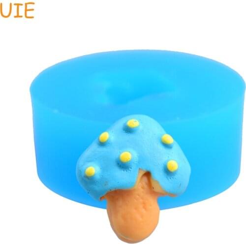 VYL025U Mushroom Flexible Silicone Mold Kawaii Miniat Sweets Scrapbooking Mold Mini Resin Mold (Clay Resin)