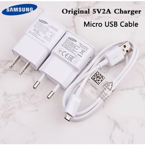 For Samsung Charger Travel Wall Adapter 5V2A Charge Micro USB Cable For Galaxy S6 S7 Edge J3 J5 J7 Note 4 5 A3 A5 A7 2016