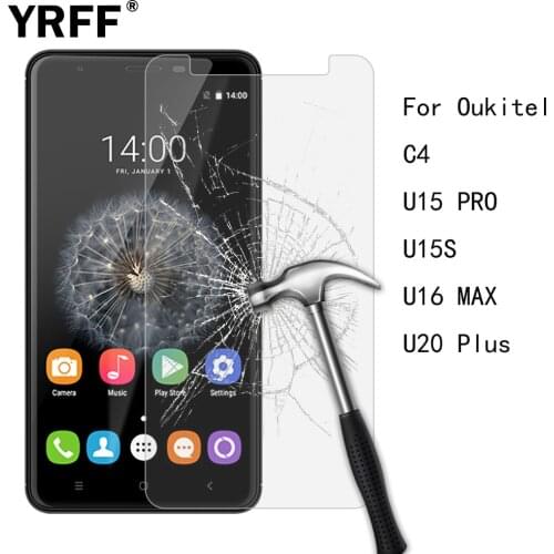 2PCS 2.5D 0.26mm 9H Tempered Glass Screen Protector Protective Film For Oukitel C4 U15 PRO U15S U16 MAX U20 Plus Free Tools