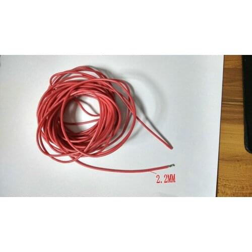 1 Reel 200M 3KV DC 18AWG High Voltage silicone line Red Wire Cable 150 New