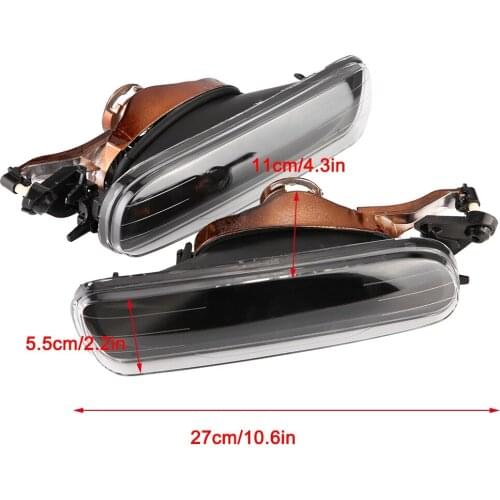 1 Pair Left Right Fog Lights Driving Lamps Cover for BMW 3 Series E46 4 Door 1999-2001