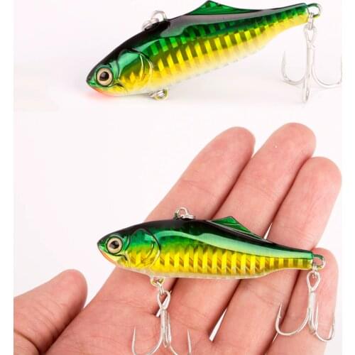 1PCS 7cm 23g 9cm 30g Winter Sea Hard Fishing Lure VIB Bait With Lead Inside Jig Sinking Wobbler Crankbait