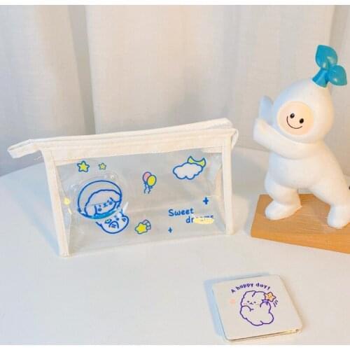 1PC Transparent Waterproof Travel Cosmetic Bag Women Makeup Case Bath Make Up Organizer Toiletry Wash Beauty Kit Storage Pouch