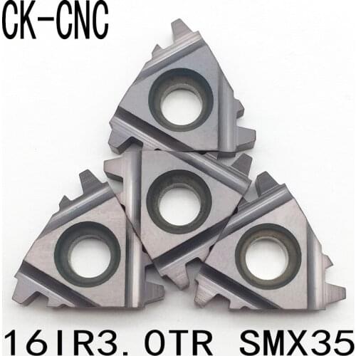 10pcs 16IR3.0TR SMX35 16IR 3.0TR SMX35 Carbide Insert For Threading Turning Tool Boring BAR tools blade High cost performance