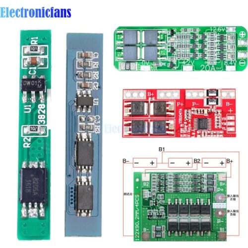 1S 2S 3S 4S 5S 6S 3A 15A 20A 30A Li-ion Lithium Battery 18650 Charger PCB BMS Protection Board For Drill Motor Lipo Cell Module