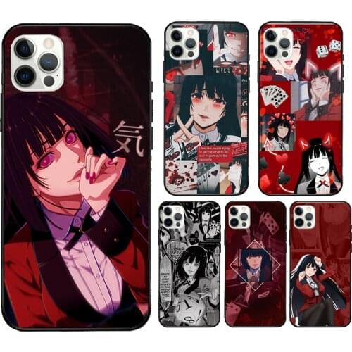 Jabami Yumeko Kakegurui Anime Cover Case For iPhone XR X XS MAX 12 Mini 11 Pro Max 5S 6S 7 8 Plus SE 2020 Coque