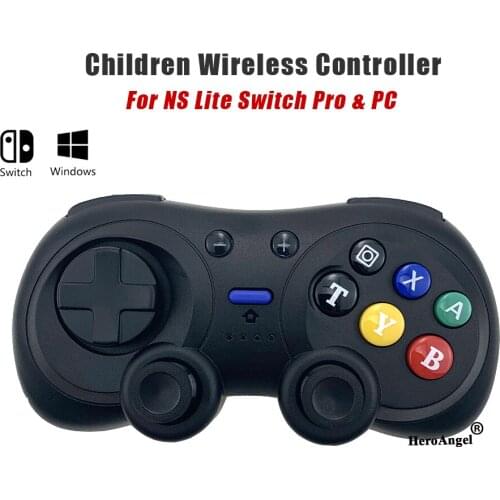 Children Wireless Bluetooth game controller for Nintendo Switch Pro NS Lite PC Turbo doublemotor 3D Joysticks gamepad