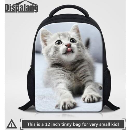Dispalang Cat Animal Kids Backpacks Mini Schoolbag Child Bookbag Girl Boy Lovely Mochilas Baby Bag Children Bagpack Dropshipping
