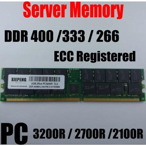 For HP Workstation RP4440 ZX2000 xw6000 xw8000 xw9300 RAM 2GB DDR 400MHz PC2100 ECC REG 4GB PC2700R 333 PC3200 Registered Memory