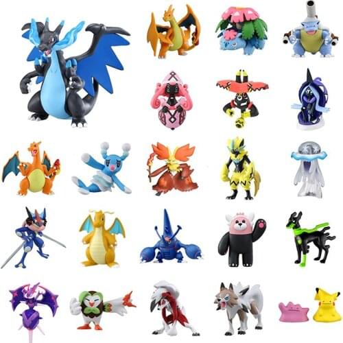 TAKARA TOMY Genuine Pokemon Mega MC Altaria Blastoise Venusaur Heracross Charizard XY Zeraora Dartrix Action Figure Model Toys