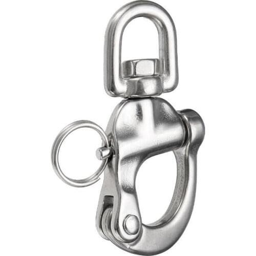 316 Stainless Steel Snap Swivel Shackle 70mm/2.75" Length Sailboat Hardware Silver