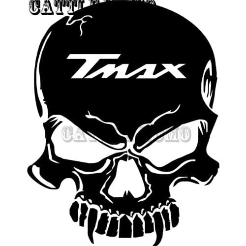 Motorbike tank Skull Decals Stickers For TMAX 2012 2013 2014 2015 Tank Stickers 7 colors