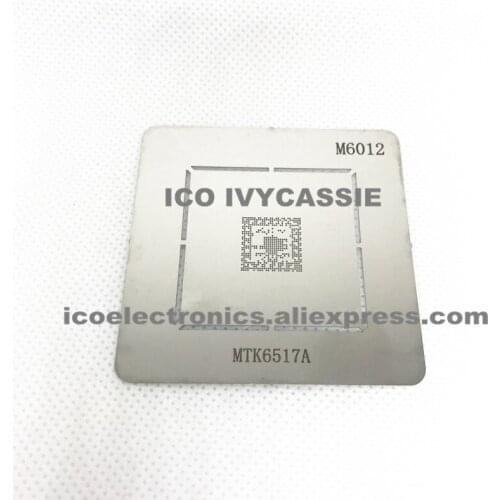 MTK6517A CPU BGA Stencil Power Supply IC Reballing Chip Pins BGA Direct Heating Template Tin Plant Steel Net M6012