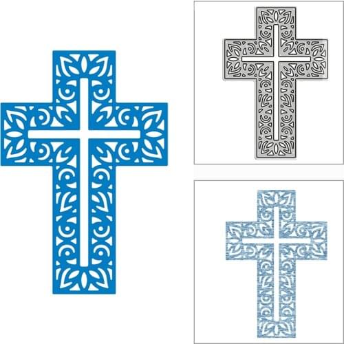 New 2021 Floral Cross Pattern Metal Cutting Dies for DIY Scrapbooking Paper and Card Making Decorative Embossing Craft No Stamps