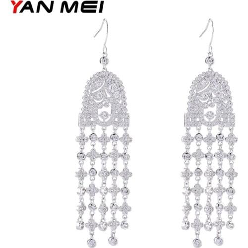 YANMEI Crystal Skeleton Ghost Dangle Earrings For Women Hiphop Jewelry Brincos Halloween Gift Fashion Accessories YME8006