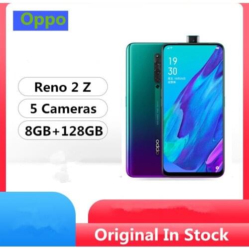 Stock Newmodel Oppo Reno 2 Z Smart Phone Helio P90 6.5" 2340X1080 8GB RAM128GB ROM 48.0MP+8.0MP+2.0MP+2.0MP+16.0MP VOOC 3.0