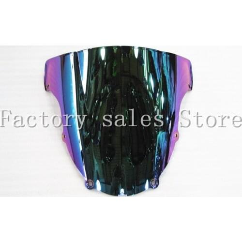 For Kawasaki Ninja ZX6R ZX-6R 636 2003 2004 iridium Windshield WindScreen Double Bubble zx6r 03 04