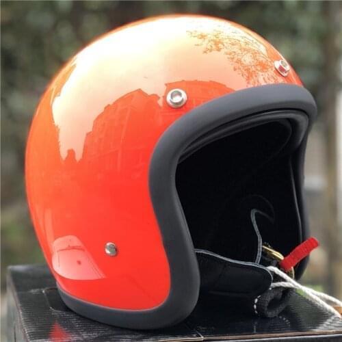 Glass Fiber Vintage Motorcycle Helmet 500TX Retro Scooter Jet Open Face Small Shell TTCO Motorbike Riding Capacete Moto