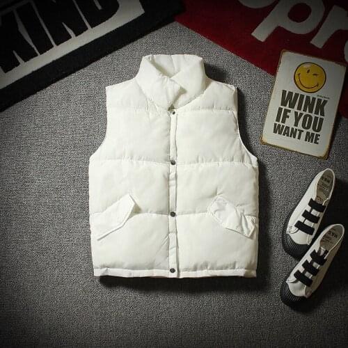 Selling Mens Sleeveless Hot Vests Homme Winter Casual Coats Pockets Male Cotton-Padded Thickening Vest Men Waistcoat 8040