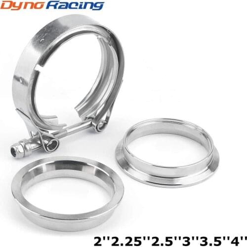 2" 2.25'' 2.5" 3" 3.5" 4'' Car Exhaust V Band Clamp Flange Kit QUICK RELEASE CLAMP