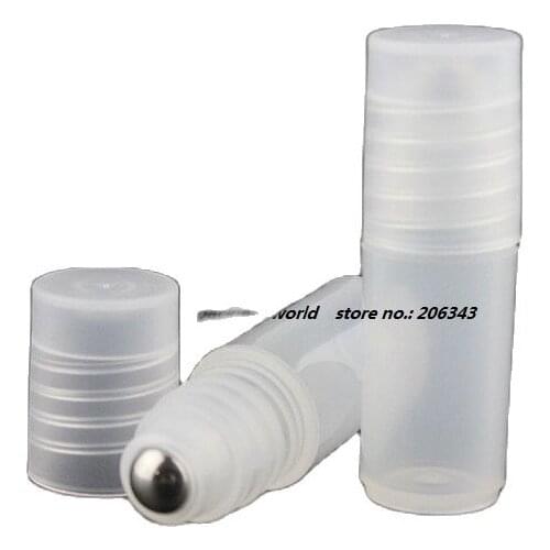 2ML plastic roll on ball bottle with pp/steel roll on ball for eye cream,perfume,essentical oil,lip gloss bottle sample bottle