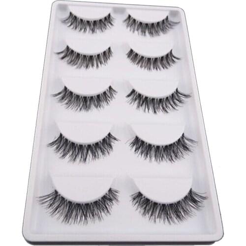 200set 5Pair/set Crisscross False Eyelashes Eye Lashes Make Up Long Thick Fake Eyelashes Extensions Makeup False Lashes