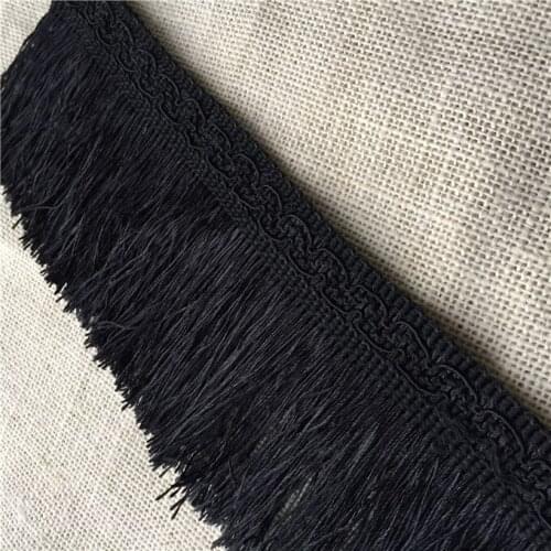 3yards Size 9.5cm Black/White Exquisite Quality Tassel Trimming Sewing For Skirt Decoration DIY Accessories