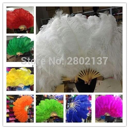 5pcs high quality oversized ostrich feather fan dancing from Halloween decoration jewelery