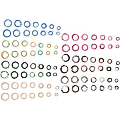 7 Pairs Soft Flexible Silicone Flesh Ear Tunnels Plugs Gauges Earrings Stud