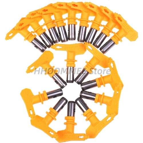Yellow Series 5 Airbrush Nozzle For Painting Airless Paint Spray G Un Tip Powder Coating Portable Paint Sprayer Auto Repair Tool