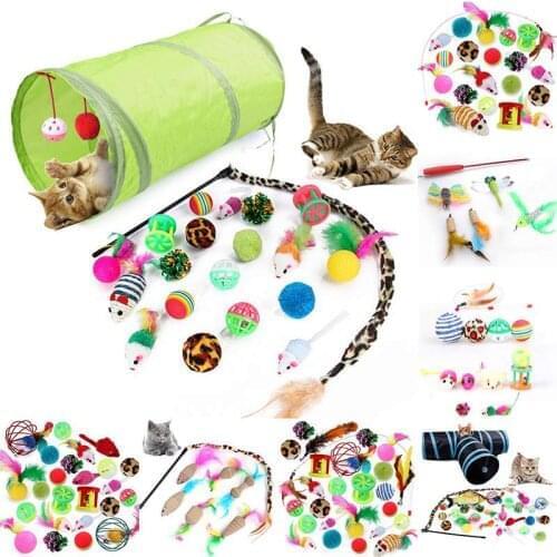 Cat Accessories Toy Gatos Accesorios Mouse Shape Balls Shapes Kitten Love Funny Supplies Value Bundle Collapsible Play Supplies