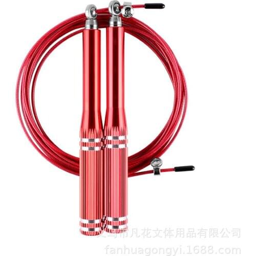 Aluminum handle skipping rope RTS-028 gym bearing speed steel wire skipping rope exercise men and women