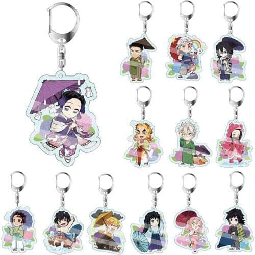 Anime Demon Slayer: Kimetsu No Yaiba Key Chains Cosplay 2020 Acrylic Pendant Keyring