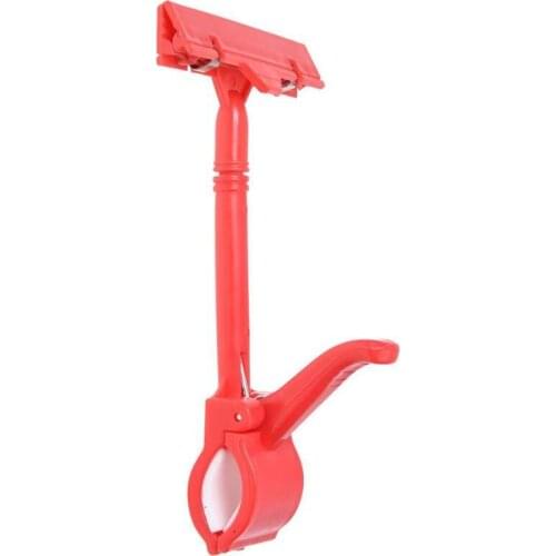 AU42 -Merchandise Retail Sign Card Price Tag Display Holder Clip Clamp Red