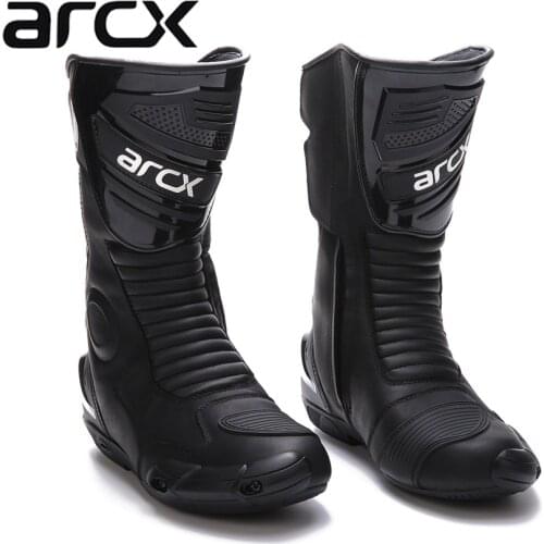 Free shipping 1pair Motorcycle Boots High Fiber Pro Racing SPEED Motocross Racing Cowhide Leather Shoes