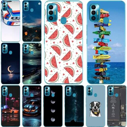 Phone Cases For Tecno Spark 7 7 Pro 7P 7T 2021 Soft TPU Cover Color Luxury Popular Printing Mobile Fashion Bags Free Shipping