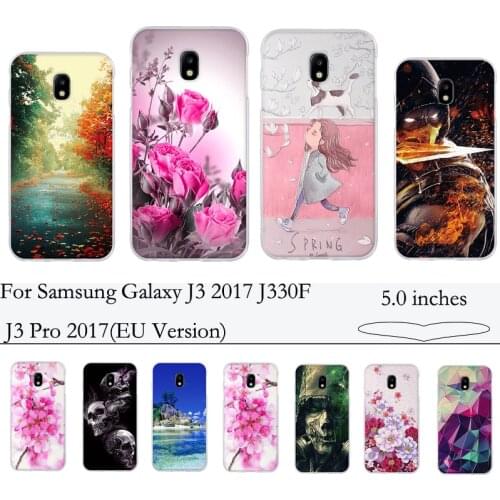Case For Samsung Galaxy J3 2017 J330F J3 Pro 2017(EU Version) Case Coque Soft TPU Silicone Back Cover for Samsung J3 2017 J330