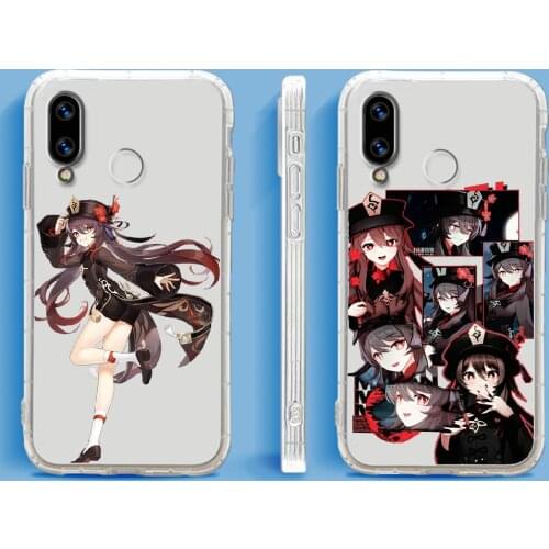 Hu Tao Genshin Impact Phone Case For Huawei Honor 6 7 8 9 10 10i 20 A C X Lite Pro Play transparent tpu cover pretty funda trend