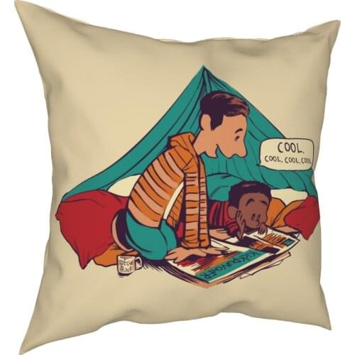 Troy And Abeds Adventures Square Pillow Case Polyester Cushions for Sofa Community Tv Show Novelty Pillowcover Home Decor