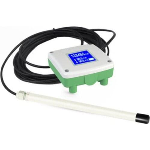 Air Volume and Air Velocity Sensor Flow Meter Air Quantity Blowing Rate Gas Flowmeter wind speed transducer with Display