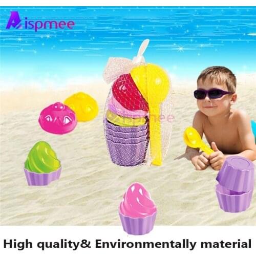 Baby Beach Toys Early Educational Bath Toys Small Cake Mould Spoon Ice Cream Pudding Beach Play Sand Snow Play Water Toys