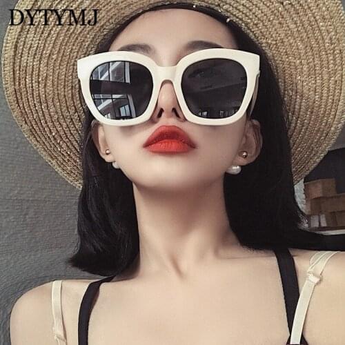 DYTYMJ Square Oversized Sunglasses Women High Quality Glasses Women Designer Eyeglasses Women/Men Cateye Gafas De Sol Mujer 2020
